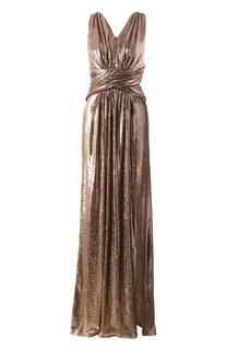 Платье с отделкой пайетками Zuhair Murad
