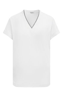 Хлопковая футболка Brunello Cucinelli
