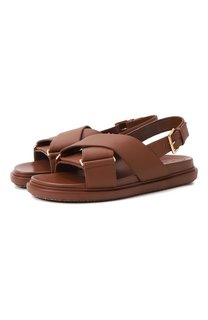 Кожаные сандалии Fussbett Marni