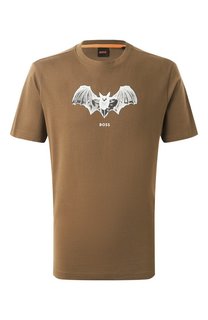 Хлопковая футболка BOSS Orange