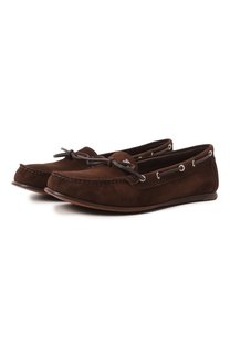 Замшевые топсайдеры Casadei