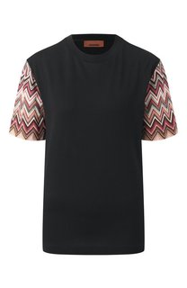 Футболка из хлопка и вискозы Missoni