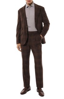 Костюм из шерсти и шелка Brunello Cucinelli