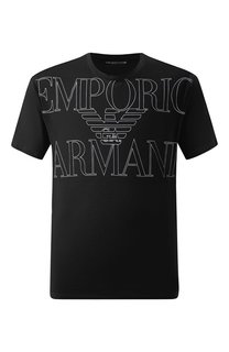 Хлопковая футболка Emporio Armani