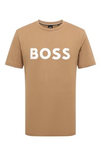 Хлопковая футболка BOSS