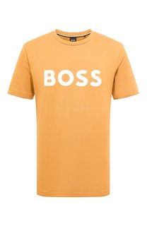 Хлопковая футболка BOSS