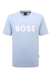 Хлопковая футболка BOSS