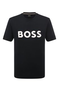 Хлопковая футболка BOSS