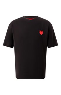 Хлопковая футболка HUGO