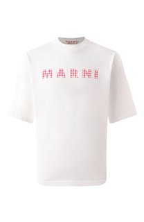 Хлопковая футболка Marni
