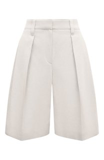 Шорты из хлопка и льна Brunello Cucinelli
