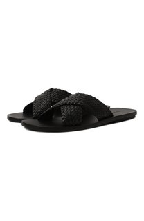 Кожаные шлепанцы Kiton