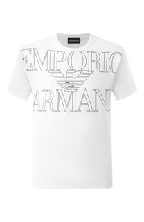 Хлопковая футболка Emporio Armani