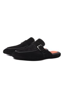 Замшевые домашние туфли Santoni