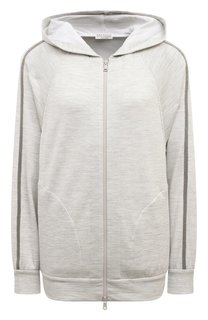 Толстовка из хлопка и шелка Brunello Cucinelli