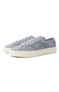 Замшевые кеды Santoni