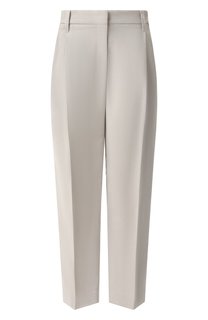 Брюки из вискозы и льна Brunello Cucinelli