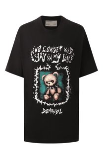 Хлопковая футболка DOMREBEL