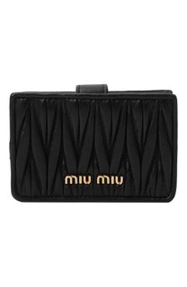 Кожаный футляр для кредитных карт Miu Miu