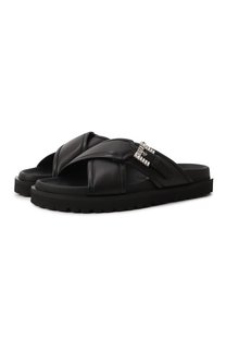 Кожаные шлепанцы sr Twenty Buckle Sergio Rossi
