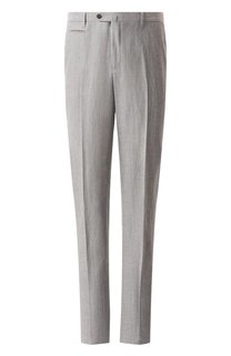 Брюки из шерсти и льна Corneliani