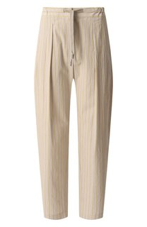 Брюки из хлопка и льна Brunello Cucinelli