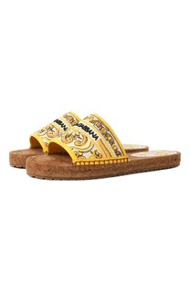 Текстильные шлепанцы Dolce & Gabbana