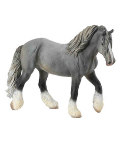 Фигурка Collecta Тяжеловоз Шайр, кобыла (серая)