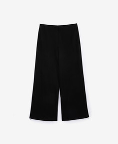 Брюки трикотажные средней посадки черные GLVR