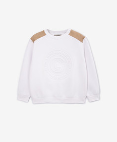 Свитшот трикотажный белый Gulliver Select