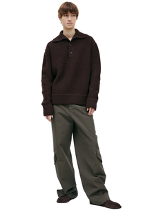 Свитер с воротом на пуговицах Dries Van Noten