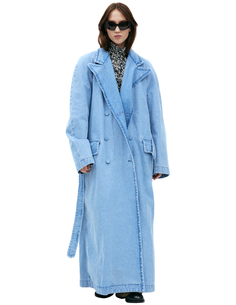 Джинсовый тренч с поясом Dries Van Noten