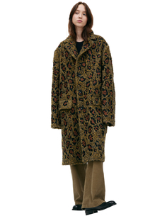 Пальто с анималистичным принтом Dries Van Noten