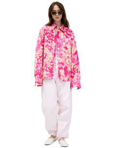 Розовая рубашка с монопринтом Dries Van Noten