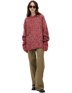 Свитер с анималистичным принтом Dries Van Noten