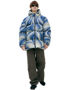 Пуховик с монопринтом Dries Van Noten