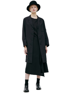 Черная рубашка на пуговицах Yohji Yamamoto