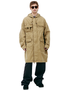 Бежевая парка из хлопка Visvim