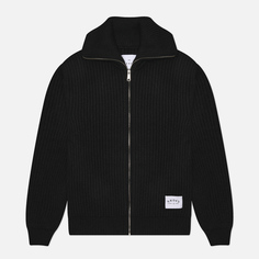Мужской свитер Edwin Gary Zipped Cardigan, цвет чёрный, размер S
