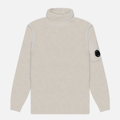Мужской свитер C.P. Company Fleece Knit Turtel Neck, цвет белый, размер XL