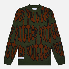 Мужской свитер Butter Goods Frenzy Knit, цвет зелёный, размер XL