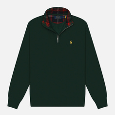 Мужская толстовка Polo Ralph Lauren The RL Fleece Quarter Zip, цвет зелёный, размер XL
