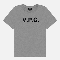 Мужская футболка A.P.C. Standard Grand V.P.C. GOTS, цвет серый, размер S