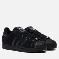 Кроссовки adidas Originals Superstar II, цвет чёрный, размер 40.5 EU