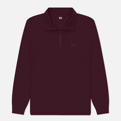 Мужской лонгслив C.P. Company Strech Piquet Zipped Polo, цвет фиолетовый, размер L