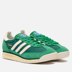 Мужские кроссовки adidas Originals SL 72 RS, цвет зелёный, размер 44.5 EU