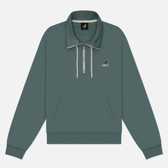Женская толстовка Kangol Half Zip, цвет зелёный, размер M