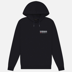 Мужская толстовка Napapijri Kasba Hoodie Winter, цвет чёрный, размер XL