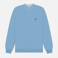 Мужской свитер Lacoste Crew Neck Organic Cotton, цвет голубой, размер XXL