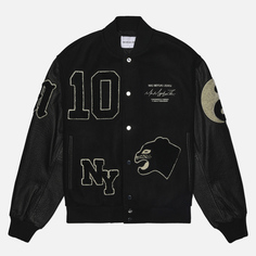 Мужская куртка бомбер MKI Miyuki-Zoku Patch Varsity, цвет чёрный, размер XXL